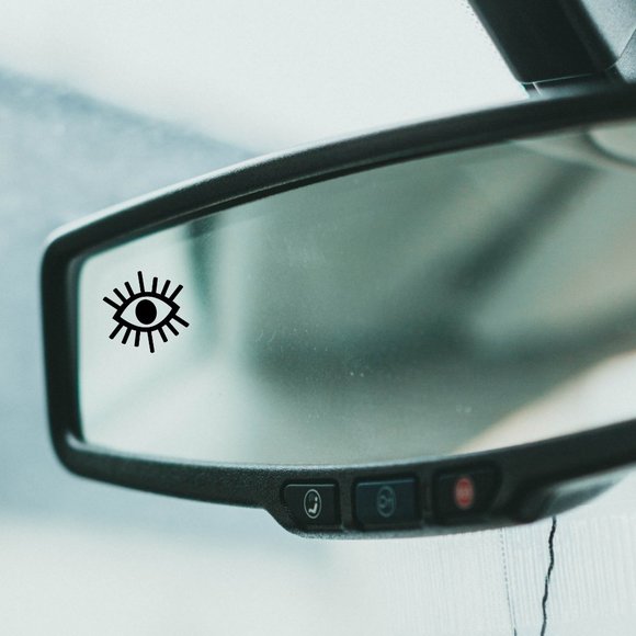 3/$15 Tiny evil eye rearview decal - Picture 1 of 2